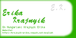 erika krajnyik business card